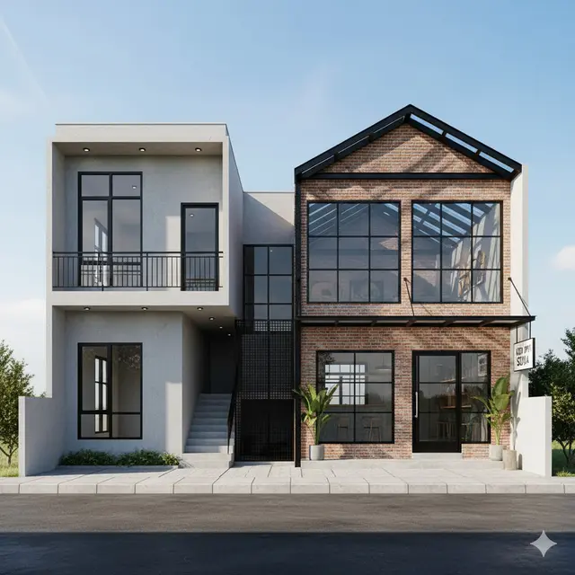 7 Model Rumah Minimalis Samping Ada Toko yang Enggak Ganggu Privasi Penghuni, Desain Fungsional untuk Hunian dan Usaha