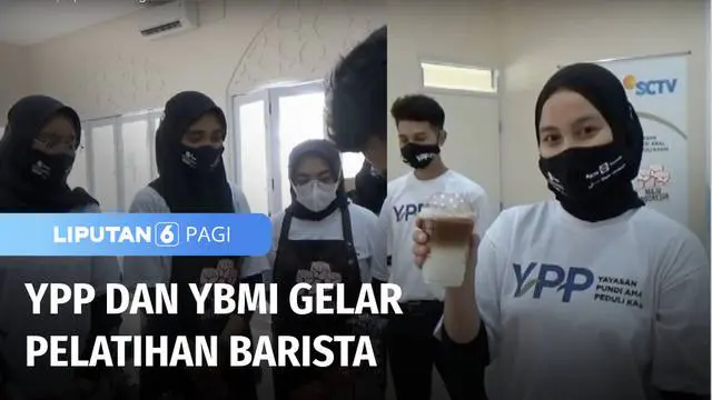 YPP SCTV-Indosiar, bekerja sama dengan Yayasan Bahtera Maju Indonesia, menggelar pelatihan untuk menjadi barista, tenaga ahli membuat minuman kopi. Selain pelatihan barista, ada juga bantuan berupa gerobak berjualan, alat pembuat kopi, lemari pending...