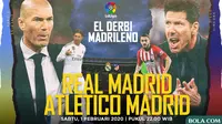 La Liga - Real Madrid Vs Atletico Madrid - Head to Head (Bola.com/Adreanus Titus)