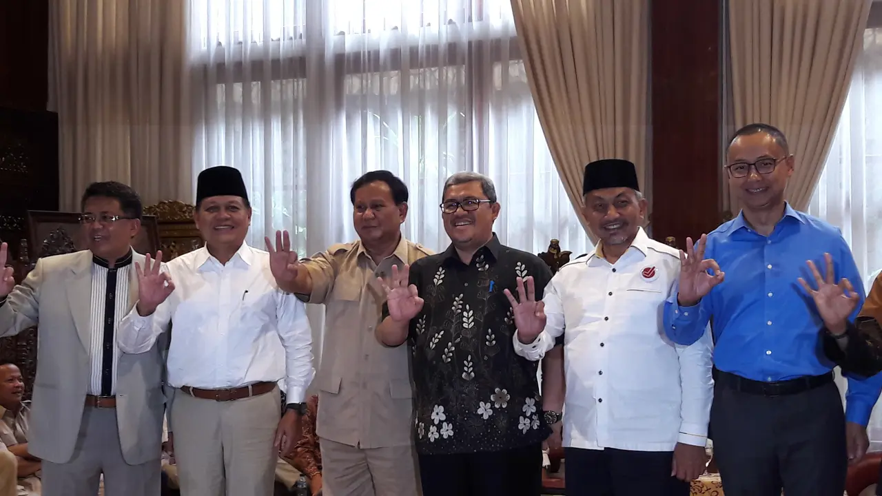 Petinggi partai berkumpul di kediaman Prabowo Subianto
