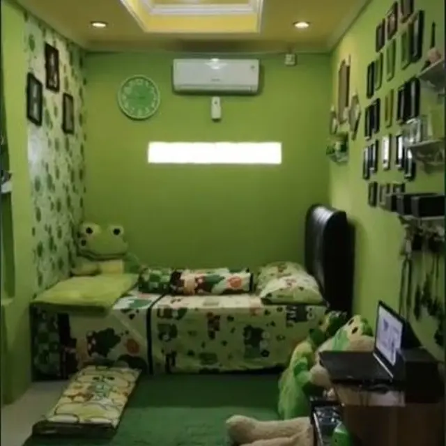 Viral Rumah Dihias Serba Keroppi, Disebut Mirip TK dan Taman Bermain