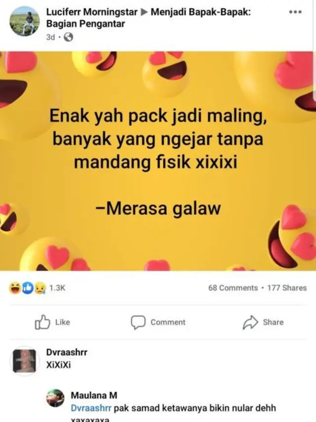 6 Status Facebook Bapak-Bapak Berusaha Lucu Ini Berujung Garing