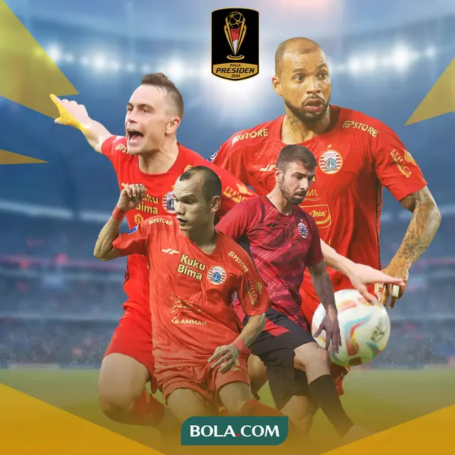 Piala Presiden 2024 - 4 Pemain Kunci Persija yang Bisa Menyengsarakan Arema FC