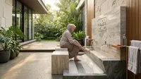 7 Model Tempat Wudhu yang Sekaligus Bisa Dipakai untuk Cuci Kaki, Desain Fungsional Bikin Nyaman