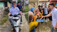 Momen Verrell Bramasta ngabuburit sambil tinjau banjir Bekasi, bantu warga yang terdampak. (sumber: Instagram/bramastavrl)
