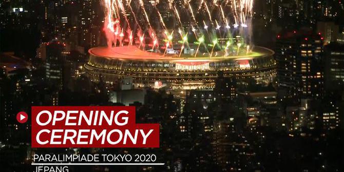 VIDEO: Pesta Kembang Api dan Atraksi Jet Tempur Warnai Opening Ceremony Paralimpiade Tokyo 2020