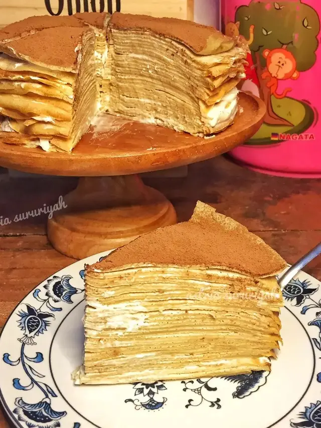 Resep mille crepes tiramisu. (dok. Cookpad @nyamnyam_withAstria)