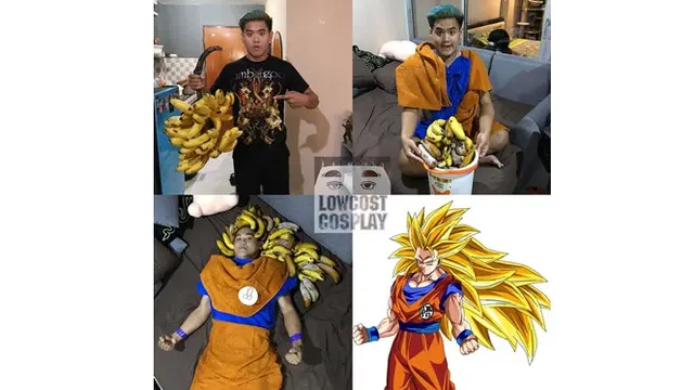 7 Potret Cosplay Low Budget Pakai Pisang Ini Kocak, Kreatif Banget