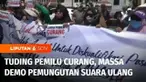 Kericuhan di tengah unjuk rasa juga terjadi di Kabupaten Pamekasan, Jawa Timur, massa pengunjuk rasa mendesak Bawaslu Kabupaten Pamekasan merekomendasikan pemungutan suara ulang.