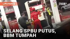 Insiden BBM tumpah terjadi di sebuah SPBU. Disebabkan oleh selang yang putus di dispenser Pertamax dan Pertalite. Petugas dispenser sampai satpam bahu membahu menampung BBM yang tumpah dengan ember. Momen viral dan mengundang komentar warganet hingga...