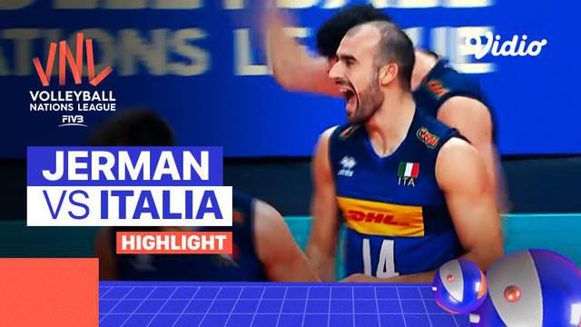 VIDEO: Highlight Volleyball Nations League Putra 2022, Jerman Gagal Raih Kemenangan Lawan Italia
