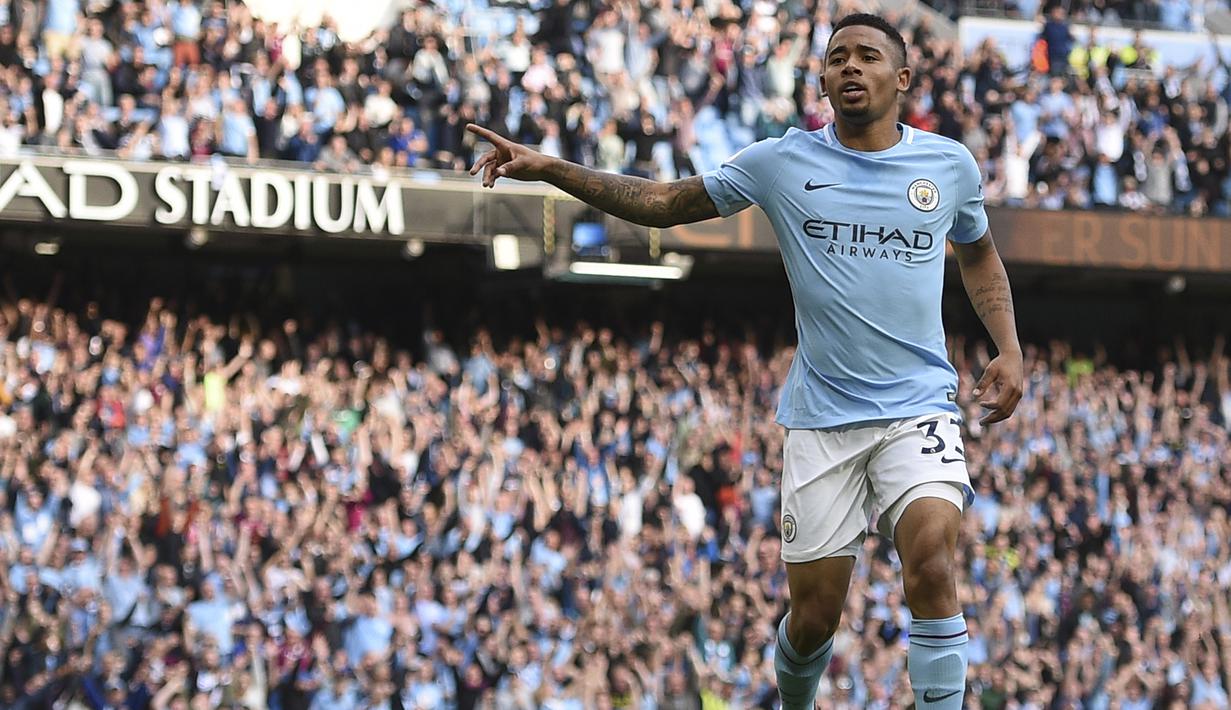 3. Gabriel Jesus (Manchester City) - 6 Gol. (AFP/Oli Scarff)