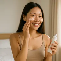 Ilustrasi cegah white cast sunscreen pada kulit sawo matang. Foto: Ilustrasi AI/ChatGPT