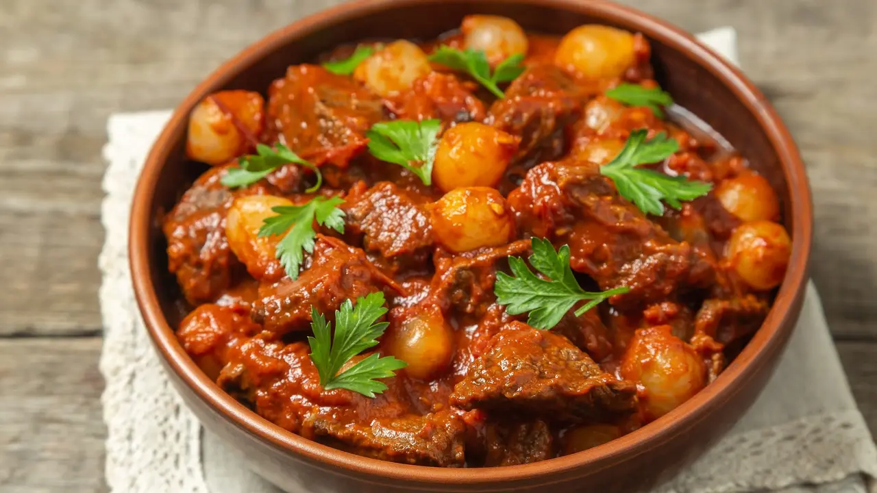 resep daging bumbu merah