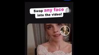 Iklan AI Deepfake yang menampilkan wajah Emma Watson (Tangkapan layar Twitter @laurenbarton03)