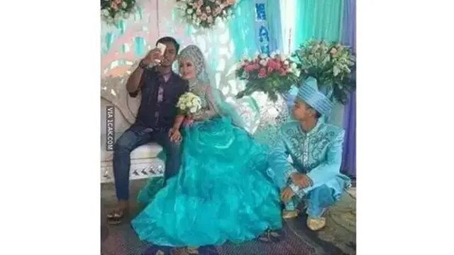 6 Momen Apes saat Pernikahan Ini Bikin Geregetan
