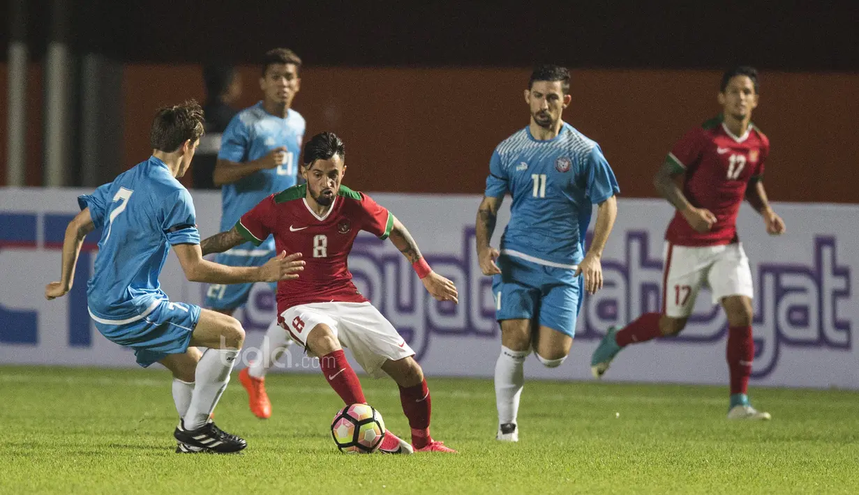 Rencananya Stefano Lilipaly akan membawa serta keluarga termasuk bayinya untuk tinggal di Pulau Bali. (Bola.com/Vitalis Yogi Trisna)