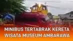 Detik-detik kecelakaan tak sengaja terekam jelas oleh kamera warga. Terjadi di perlintasan Desa Losari, Ambarawa, Semarang. Kereta api wisata baru berangkat ratusan meter dari Museum Kereta Ambarawa. Tiba-tiba dikejutkan minibus yang menerobos perlin...