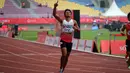 Eko Saputro meraih emas lari 200 meter putra kelas T12 pada ASEAN Para Games 2022 di Stadion Manahan Solo, 2 Agustus 2022. (Foto: Dok. ASEAN Para Sports Federation)