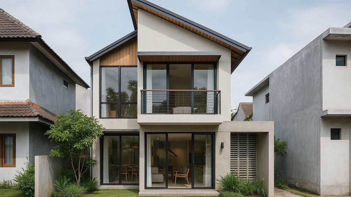 7 Desain Rumah Minimalis Sederhana 7x8 2 Lantai di Lahan Terbatas, Ide Hunian di 2025