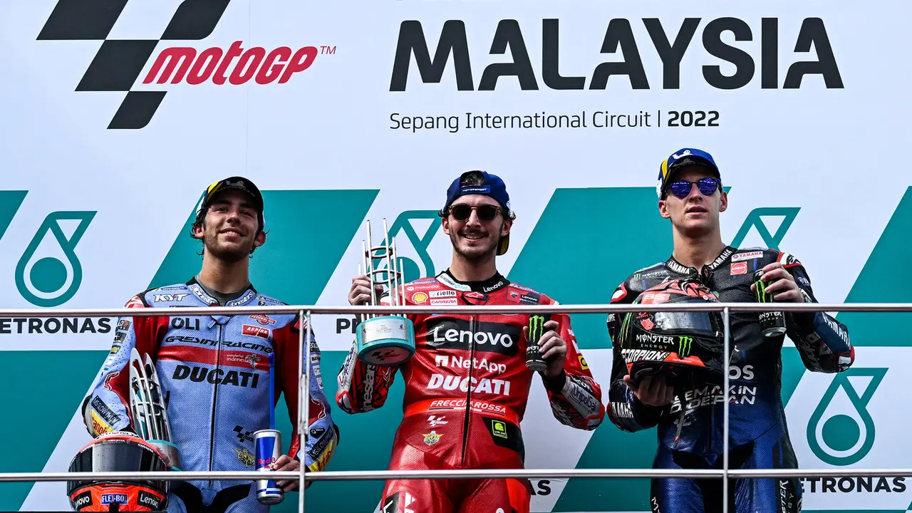 Foto: Francesco Bagnaia Finis Terdepan di MotoGP Malaysia 2022, Cuma Butuh 3 Poin Lagi di Valencia untuk Juara Dunia