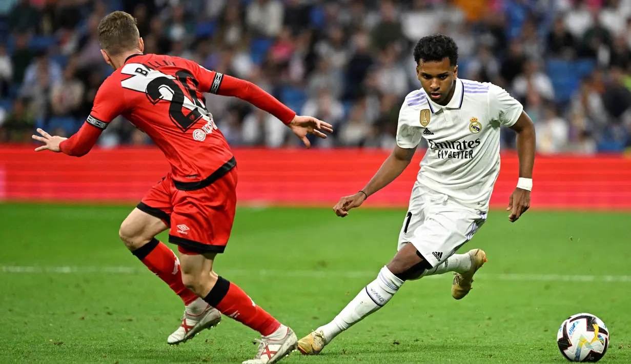 <p>Sedangkan Vallecano tertahan di peringkat ke-11 dengan 46 poin. (JAVIER SORIANO / AFP)</p>