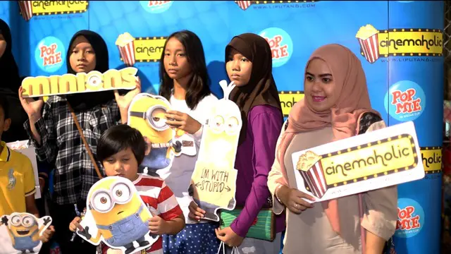 Ngabuburit Film Minions Bersama Liputan6.com dan Pop Mie