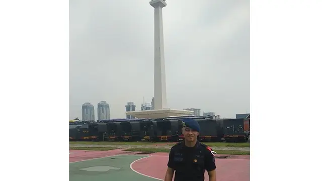 Andre Brimob (Sumber: Instagram/krissandro_23)