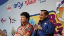 Kasta tertinggi Liga Bola Voli Indonesia Indonesia bakal tayang di Moji, Vidio, dan Nex Parabola. (Liputan6.com/Helmi Fithriansyah)