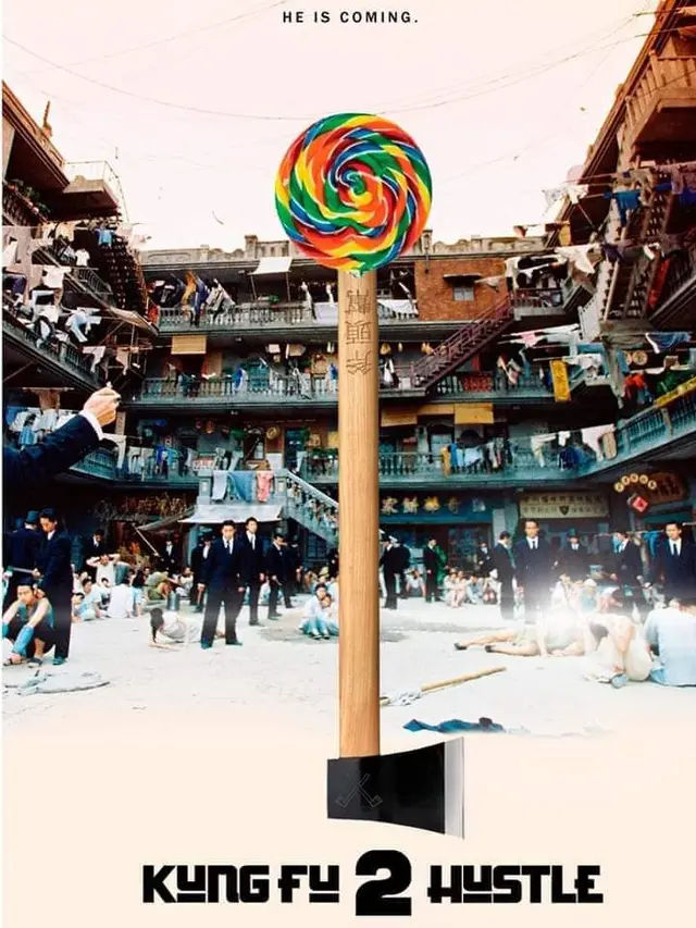 Poster yang diduga untuk film Kung Fu Hustle 2. (Twitter @keningau_twt)
