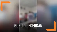 Beberapa murid di sebuah SMP nekat melecehkan gurunya sendiri di kelas. Mereka mengajak berjoget dan menyawer sang guru.