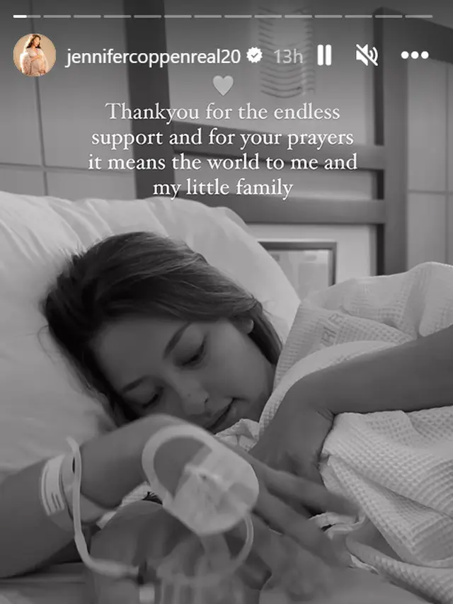 Anak pertama Jennifer Coppen telah lahir. (Foto: Instagram/jennifercoppenreal20)