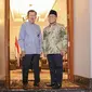 Diketahui, menurut Wakil Sekjen PKB Daniel Johan pertemuan ketua umumnya ke rumah JK adalah agenda halal bihalal kepada para sesepuh yang juga alumni wakil presiden. (Liputan6.com/Faizal Fanani)