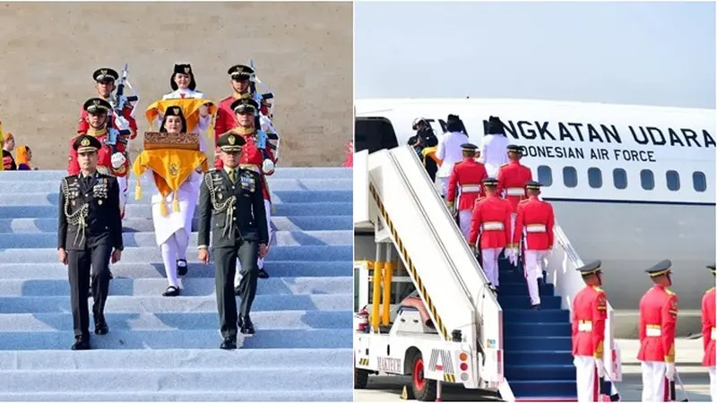 6 Potret Kirab Bendera Merah Putih dari Monas ke IKN, Pertama dalam Sejarah