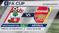 Piala FA_Southampton Vs Arsenal (Bola.com/Adreanus Titus)