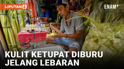 VIDEO: Jelang Idul Fitri, Penjualan Janur dan Kulit Ketupat Lebaran Mulai Ramai