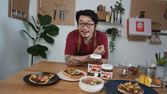 Kreasi Menu Sarapan Lezat dan Praktis dengan Pancake Buah Nutella dari Chef William Gozali