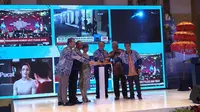 Kominfo meluncurkan sistem peringatan dini bencana baru dengan DPIS dan EWS Siaran TV Digital di Bali. (Liputan6.com/ Agustinus Mario Damar)