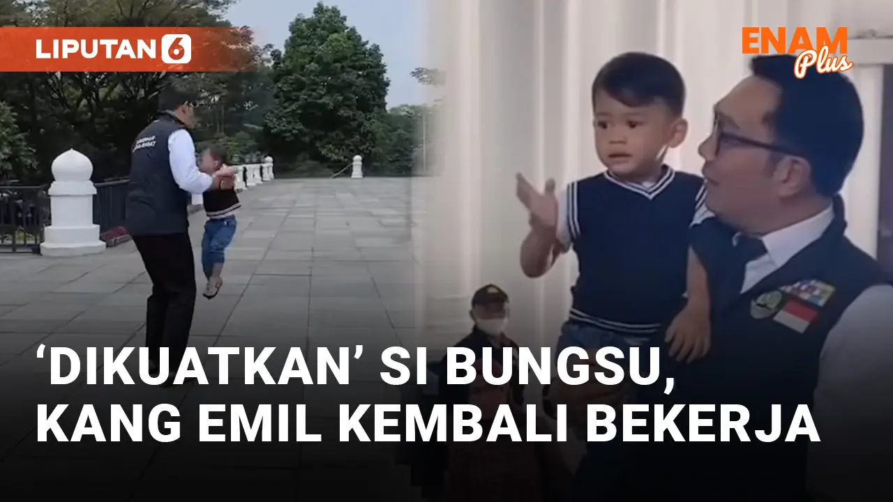 Ridwan Kamil Bagikan Momen Kebersamaan dengan Arka di Sela-sela Kerja