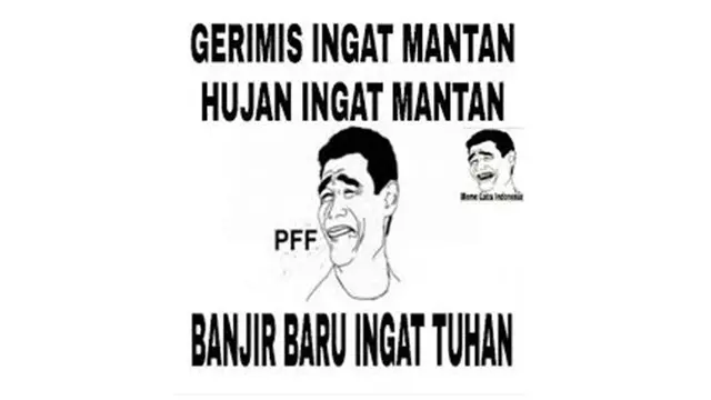 Meme Lucu Saat Hujan Turun ini Bikin Senyum Senyum