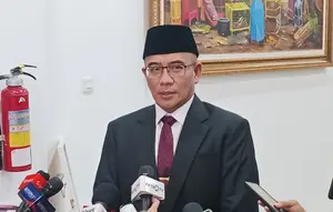 Ketua KPU RI Hasyim Asy'ari  (Merdeka.com/ Nur Habibie)