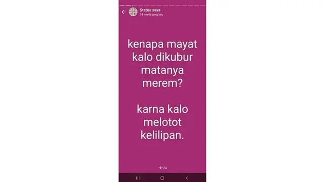7 Status WhatsApp Ini Receh Banget, Bikin Senyum Sendiri