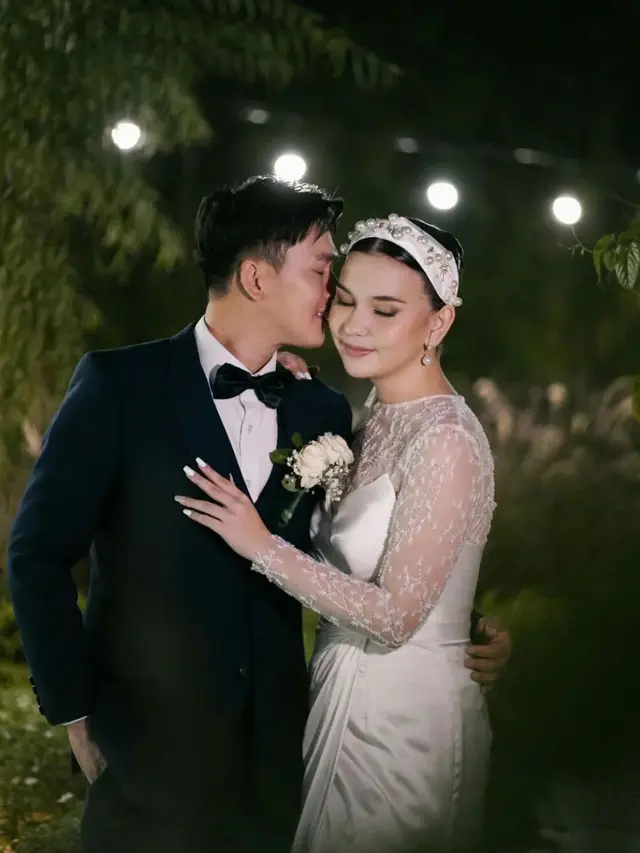 Bintang FTV Maddy Slinger menikah dengan Isman Kurniawan (Foto: Instagram @maddyslinger_)