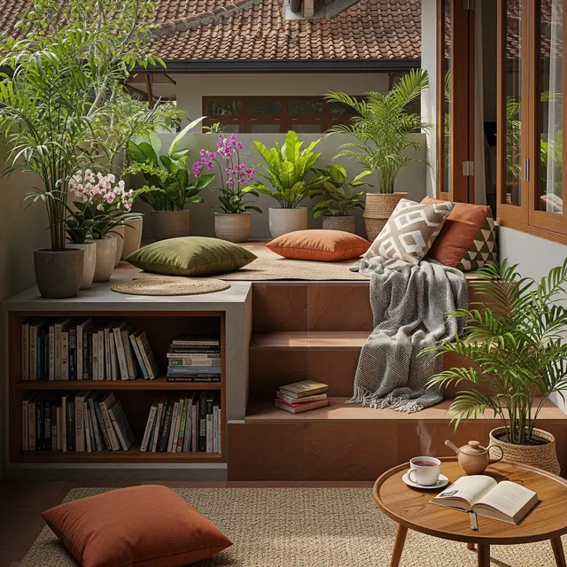 9 Model Teras dengan Sudut Baca, Ruang Santai Penuh Inspirasi di Rumah