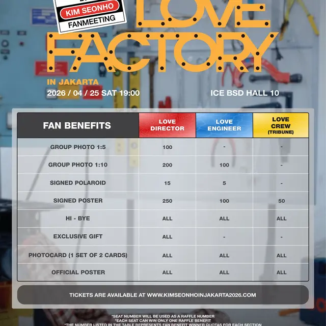 Fan meeting Kim Seon Ho yang bertajuk  Love Factory di Jakarta. (dok.  Three Mountains Ave.)
