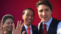 Dalam vlog yang diunggah Jokowi, PM Kanada Justin Trudeau menyapa Indonesia di sela-sela KTT G20 yang dilakukan di Hamburg, Jerman. (Presiden Joko Widodo)