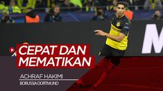 Berita video tentang pelari cepat dan mematikan dari Borussia Dortmund, Achraf Hakimi, yang baru saja menorehkan dua gol pada matchday 4 Liga Champions 2019-2020.
