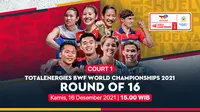 Jadwal BWF World Championships 2021 Kamis, 16 Desember 2021