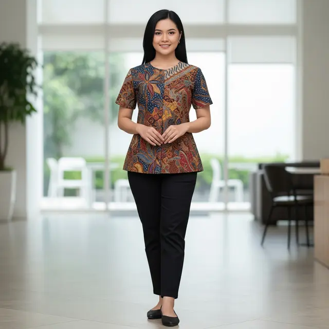 9 Model Atasan Batik Wanita Cocok untuk Acara Formal dan Informal