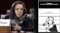 Pembuat manga beberkan penderitaan yang dialami seorang perempuan Muslim Uighur. (dok. screenshot YouTube/Hong Kong Society)